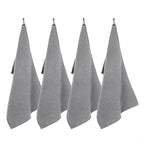 watchget Microfiber Cleaning Cloth,Barista Micro Cloth 4 Pack Grey | Barista Towels Espresso Towel Espresso Machine Cloths,Steam Wand Cloth,Kitchen Cleaning Cloth Waffle Weave(12"x12")
