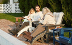 KINGYES Folding Adirondack Ottoman for Adirondack Chair, Grey