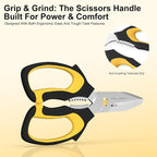 8” Ultra Sharp Kitchen Shears Heavy Duty - Stainless Steel Kitchen Shears for Food, Dishwasher Safte Kitchen Scissors for Meat Cutting, Ideal Gift for Father's Day | food scissors dishwasher safe, scissors all purpose, heavy duty scissors, metal shears...