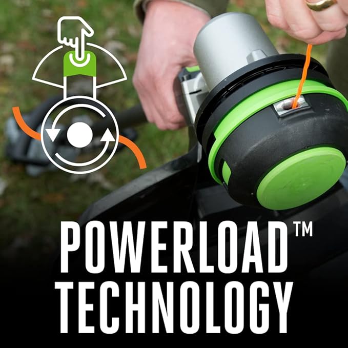 EGO POWER+ String Trimmer, Battery Powered, 15" trimmer for weeds and grass with POWERLOAD and Carbon Fiber Split Shaft, Battery and Charger Not Included - ST1520S