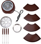 Asixxsix Smores Maker, Electric Smores Maker, Kit With Roasting Sticks and 4 Trays, Roaster, Gifts for Adults and Kids in Holidays and Parties (US Plug 110V)
