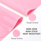 Gartful 3 PCS Nail Mats, Silicone Mat for Crafts, Arts, Jewelry Resin Casting Mold, Epoxy Resin, Coloring, Gluing, Painting, Desktop Countertop Protector Sheet, Placemat Table Pad, Pink (15.7"x11.8")