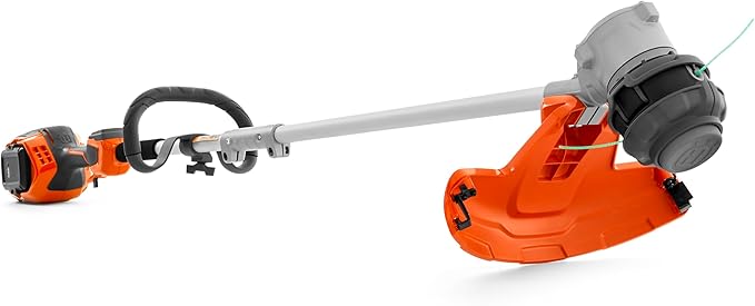 Husqvarna 220iL Cordless String Trimmer with 4 Ah Battery and Charger, 16-Inch Straight Shaft Electric Weed Eater with Dual-Direction Trimmer Head to Change Cutting Direction