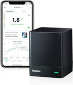 Ecosense EQ100 EcoQube, Digital Radon Detector, Fast Capture of Fluctuating Levels, Short & Long-Term Continuous Monitoring with Trend Charts, Remote Data Access, Only Support 2.4 GHz Networks