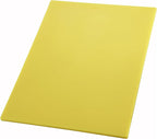 Winco 15" x 20" Yellow Heavy-Duty Plastic Cutting Board (Set of 6) | Dishwasher safe, Stain resistant, Minimizes dulling, HACCP approved, Great for Charcuterie, Appetizers and Buffet Displays