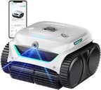 (2025 New) WYBOT C2 Vision Robotic Pool Vacuum with AI Camera, Ultra-Fine Filtration Pool Cleaners for Inground Pools, Comprehensive 8 Mode, Wall Climbing, Brushless Motor, Smart Navigation, White