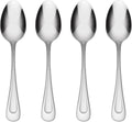 Oneida Satin Sand Dune Teaspoons Silverware Set for 4, Flatware | Satin finish, dishwasher safe | cutlery set for kitchen and dining, utensil set, rust resistant, kitchen gifts for women