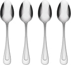 Oneida Satin Sand Dune Teaspoons Silverware Set for 4, Flatware | Satin finish, dishwasher safe | cutlery set for kitchen and dining, utensil set, rust resistant, kitchen gifts for women