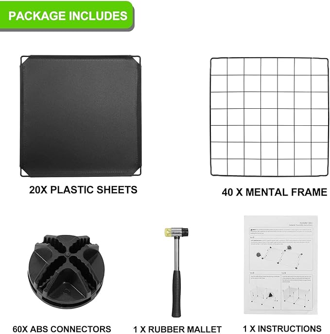 TUMUCUTE Wire Cube Storage Organizer, 16-Cube Metal Storage Shelves Bookshelf, Stackable Modular Closet Organizer for Bedroom Living Room, Office,Storage Shelves