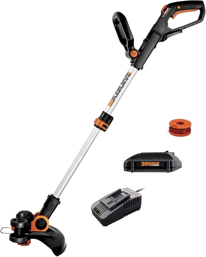 Worx String Trimmer Cordless GT3.0 20V PowerShare 12" Edger & Weed Trimmer (1) Battery & Charger Included WG163.8