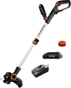 Worx String Trimmer Cordless GT3.0 20V PowerShare 12" Edger & Weed Trimmer (1) Battery & Charger Included WG163.8