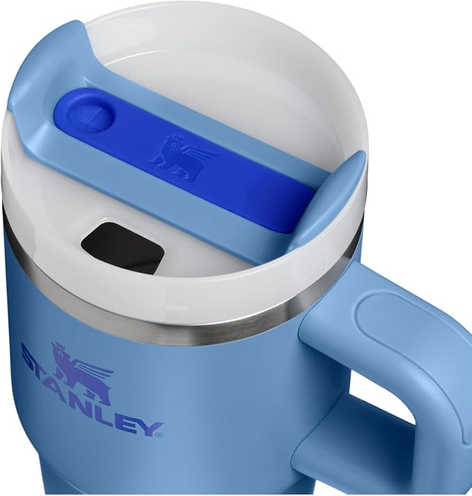 STANLEY Quencher H2.0 Flow State Tumbler, 20 oz, Blue Sky | Handle and Straw | 3-Position Lid | Cup Holder Compatible for Travel | Insulated Stainless Steel Cup | BPA-Free