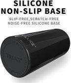 TILUCK Skinny Can Cooler, Stainless Steel Insulated Slim Cans, 12 oz | Beer & Hard Seltzer, Doucle-Walled Stainless Steel Insulated Slim Cans, Slim 12 oz(Glitter Black)