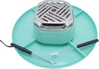 BRRNOO Fondue Set, Smores Maker with Roaster Station, Electric Fondue for Party Gatherings, US Plug 120V