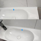 Water Barrier for Sink,Shower Threshold Water Dam Barrier,Waterproof Barrier Bathroom,Collapsible Silicone Strip Trim Splash Guard (White-2M)