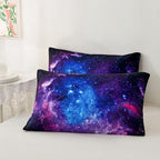 5Pcs Galaxy Bedding Set for Girls,Galaxy Purple Comforter Set Twin,Girls Purple Bedding Set Twin,Comforter for Children Boys Girls Teen Kids,Bedroom Decoration Twin 5Pcs