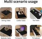 Leather Table Cover,1.8mm Thick,12x45 Inch Desk Cover,Dresser Cover Top,Dresser Protector Top,Dresser Cover,End Table Cover.(Black+Black,12x45)