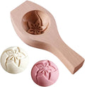 Wooden Bao Bun Maker | Handcrafted, Natural Hardwood, Multi-Purpose, Ergonomic Handle, Food-Safe