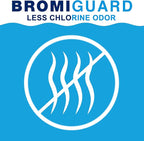 Pack of 2 | BROMIGUARD Bromine Tablets 1 Inch 4 Lbs for Spa Hot Tub Chemical Sanitizer Bromine Tabs | Long-Lasting 1" Brominating Tablets for Pools | Less Chlorine Odor Total 8 Pounds