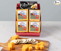 Wisconsin Cheese Company – Aged Cheddar Cheese and Crackers Gift Box – Includes Three, Five, Eight & Ten Year Aged Cheddar – Charcuterie Board Gift Set (Four 7.5 oz Blocks)