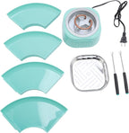 BRRNOO Fondue Set, Smores Maker with Roaster Station, Electric Fondue for Party Gatherings, US Plug 120V