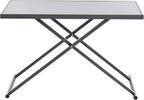 5-Piece Outdoor Furniture Sectional Conversation Sofa Set with Loveseat, Glass Table and Removable Cushions, All Weather Patio Woven Rope L-Shaped Couch for Garden Backyard, Gray+Beige