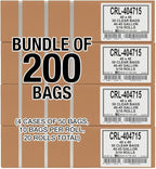 Aluf Plastics 45 Gallon 1.5 MIL Clear Garbage Bags - 40" x 46" - Pack of 200 - For Contractor, Industrial, Healthcare, & Municipal