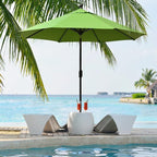 EliteShade USA 10-Year-Non-Fading 9Ft Market Umbrella Patio Umbrella Outdoor Table Umbrella with Ventilation, Macaw Green