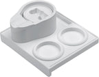 Normcore Tamping Station, 51mm 54mm Compact Tamping Station, Espresso Tamping Mat With Portafilter Stand, Coffee Tamper Mat, Food Grade Non-Slip Silicone, White