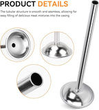 10mm Stainless Steel Sausage Stuffing Tubes for #5 Sausage | Stuffing Funnels, 10mm Stuffing Horn For Manual/Electric Meat Sausage Stuffer
