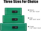KYODOLED Metal Cash Box with Combination Lock Money Box for Cash Safe Metal Box with Money Tray for Security Lock Box 11.81"x 9.45"x 3.54" Green X Large