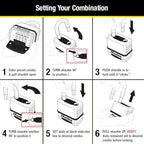 Master Lock Combination Padlock Gold | Heavy Duty | Weather Resistant | Resettable | For Outdoor Use | Pack of 20