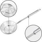 Spider Strainer Skimmer, Swify Stainless Steel Asian Strainer Ladle Frying Spoon with Handle for Kitchen Deep Fryer, Pasta, Spaghetti, Noodle, 5.5 Inch