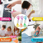 24PCS 8" Scissors,Sharp Stainless Steel Multicolor for Office School Crafts | Right/Left Handed, Comfort Grip Scissors for Office Desk Accessories Sewing Fabric Home Craft School Teacher/Class Supplies