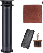 18L Coffee Knock Box Large Capacity Floor, Espresso Grounds Bin | Large Capacity Floor, with Brush, Towel & 25 Bags for Coffee Shops/Bars/Home (35×9.8×9.6in)