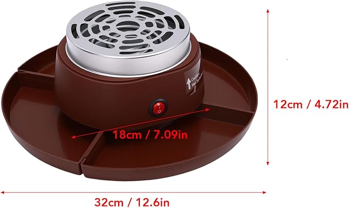 MAVIS LAVEN 2 in 1 Electric Smores Maker, Tabletop Roaster and Chocolate Fondue Pot with 4 Roasting Forks and Detachable Trays (US Plug 110V)
