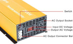 2500W Pure Sine Wave Inverter-36V DC to 110V 120V AC Power Converter with 2 AC Outlets, 36 Volt Power Inverter for Truck, Rv, Camping, Home, Emergency Power