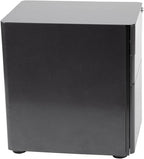 Flash Furniture Warner Modern 3-Drawer Mobile Locking Filing Cabinet with Anti-Tilt Mechanism and Hanging Drawer for Legal & Letter Files, Black