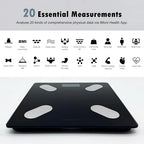 NUTRI FIT Smart Scale for Body Weight Body Composition Monitor, Bathroom Digital Weighing Scale with BMI, Body Fat, Muscle Mass, Accurate Bluetooth Home User Health Equipment Sync Apps