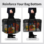 Bodaon Insulated Food Delivery Bag with Hard Bottom, XXXL, Black, 2 Pack | Heavy Duty Thermal Catering Tote for Hot Pizza, Cold Drinks & Meal Boxes for Delivery Staff, Restaurants, and Outdoor Events