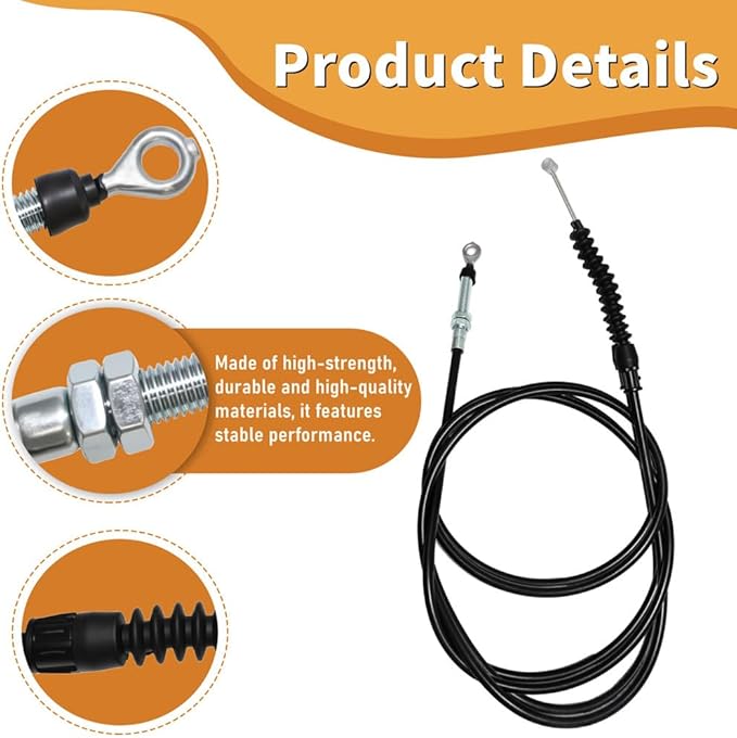 06900406 Deflector Control Cable Fits for A-riens Deluxe 24 27 28 30 and Platinum Pro 26 28 32 and 36 Replaces 06900018 Snow Blower Chute Deflector Cable