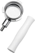 Normcore 54mm Bottomless Portafilter Fits Breville Sage Barista Express Machines, Barista-Grade Naked Espresso Tool, Included 18g Filter Basket, Anodized Aluminum Handle, White