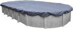 Pool Mate 10 x 15 ft Blue Winter Oval Pool Cover for Above Ground Pools, 3 ft Overlap (13 x 18 ft Cover Size), Solid 7 x 7 Scrim, 2.2 oz/yd2, 8-Year Warranty, Style: 461015-PMA