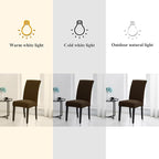 Joccun Chair Covers for Dining Room Set of 2,Dining Chair Slipcovers Stretch Dining Room Chair Covers Seat Protector,Washable Parsons Chair Cover for Home,Banquet(Seal Brown,2 Pack)