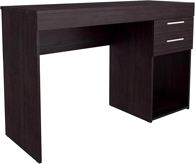 Techni Mobili Computer Home Office or Bedroom Storage & Drawers Ideal for Small Spaces Writing Desk, 47.6" W x 16.1" D x 30.3, Espresso