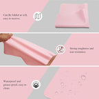 Silicone Placemats, 2Pcs 15.7"x 11.8"x 0.03" Pink Silicone Table Mat, Silicone Mats for Baking, Jewelry, Kitchen Counter