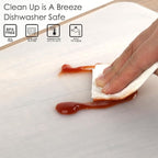 Oversize Silicone Placemat, 31.5 * 16.93" Food-Grade Flexible Silicone Table Mat for Baking Pastry Non-Stick, Kids Nonslip Dinner Placemat Heat Resistant Waterproof Countertop Protector, Translucent