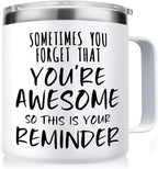 NOWWISH Gifts for Women, Inspirational Gifts, Thank You Appreciation Birthday Gifts for Coworker, Teacher, Mom, Wife, Sister - White