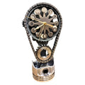 Chevrolet Small Block V8 Rotating Gear Clock – Stainless Steel Timing Chain Desk Clock by Clock9Nine, Chevy Truck Garage Decor, Muscle Car Gift, Hot Rod Man Cave Collectible, Car Show Trophy