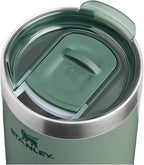 STANLEY Everyday Camp Cup 12 oz | Drink Through Lid | Cup for Coffee, Tea and Drinks | Insulated Stainless Steel | BPA-Free | Hammertone Green